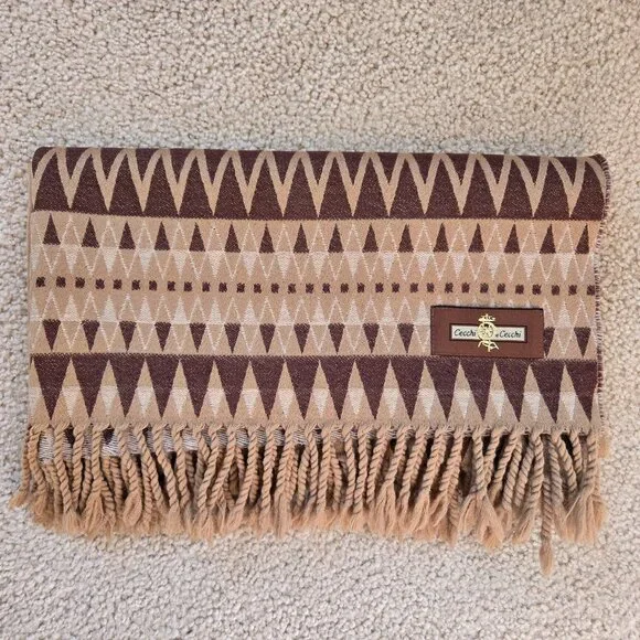Cecchi e Cecchi Luxury Wool Wrap Scarf Southwest Aztec - Picture 2 of 16